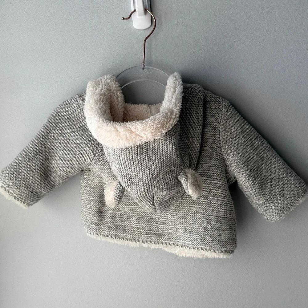 Baby‎ Gap Knit Fleece Lined Baby Coat